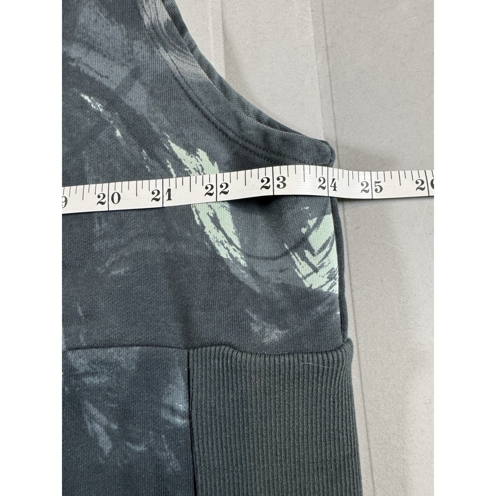 Fabletics Mens XXL Sleeveless Hoodie Vest Athletic Half Zip Marble Print - Picture 6 of 8